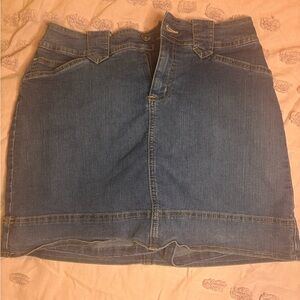 St. John's Bay Denim Mini Skort